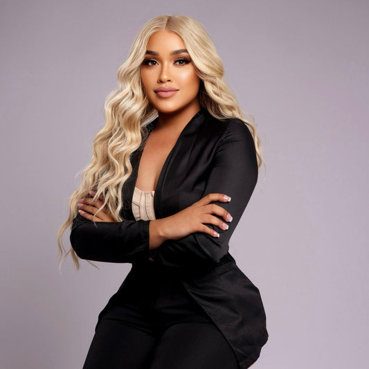 Human blonde Wig
